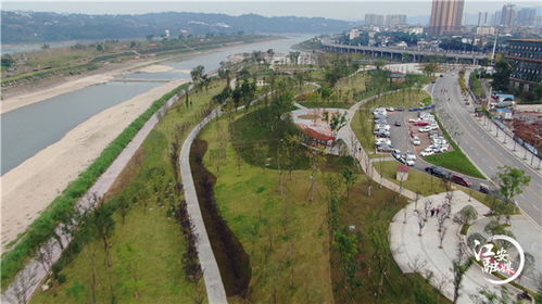 江安縣小壩濱江市政景觀工程項目建設已完成90